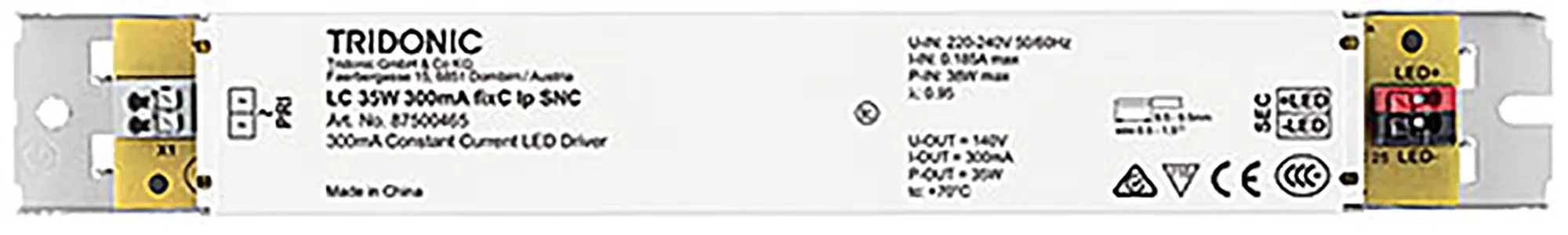 250mA fixC lp SNC ESSENCE Constant Current LED Driver 87500441  Tridonic LC